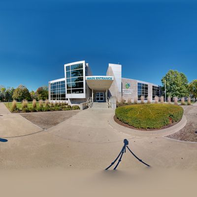 Exterior Main Entrance in Providence Cristo Rey High School