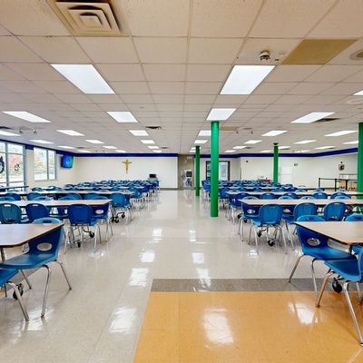 Cafeteria in Providence Cristo Rey High School