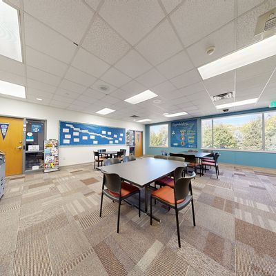 College Counseling Lounge in Providence Cristo Rey High School
