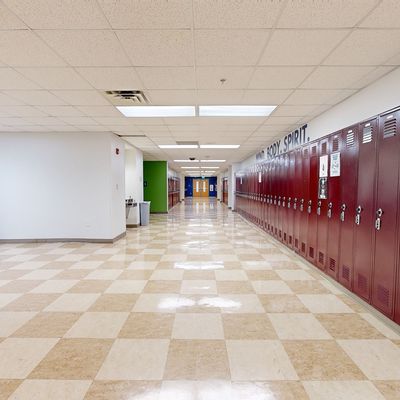 Freshman Hallway in Providence Cristo Rey High School