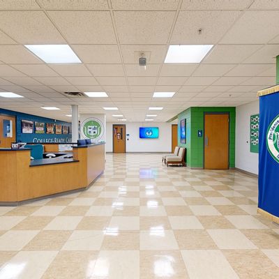 Main Entrance in Providence Cristo Rey High School