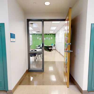 Math Hallway in Providence Cristo Rey High School