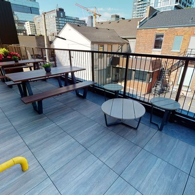 Patio Seating in Staples Studio Corktown