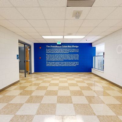 Spanish Hallway in Providence Cristo Rey High School