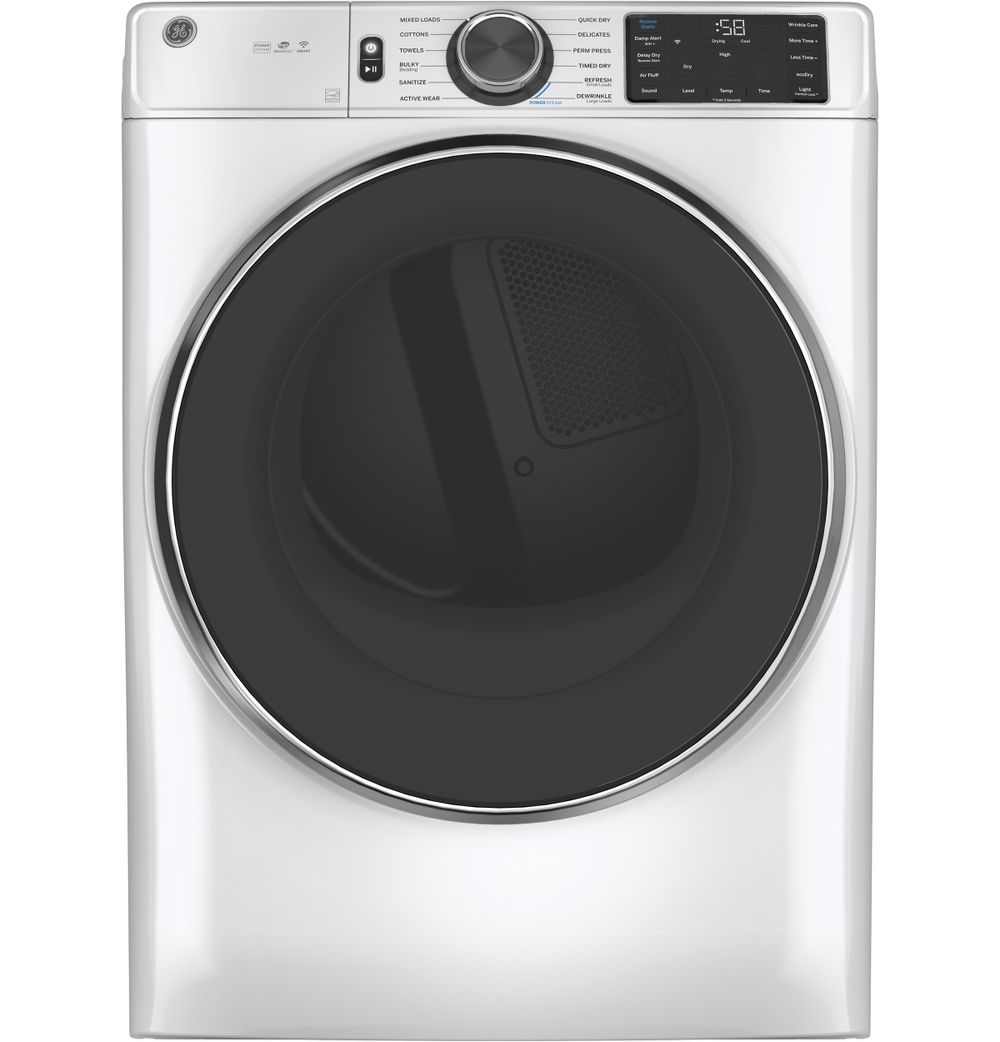 Shop GE® 7.8 cu. ft. Capacity Smart Front Load Gas Dryer with Steam and Sanitize Cycle from GE Appliances on Openhaus