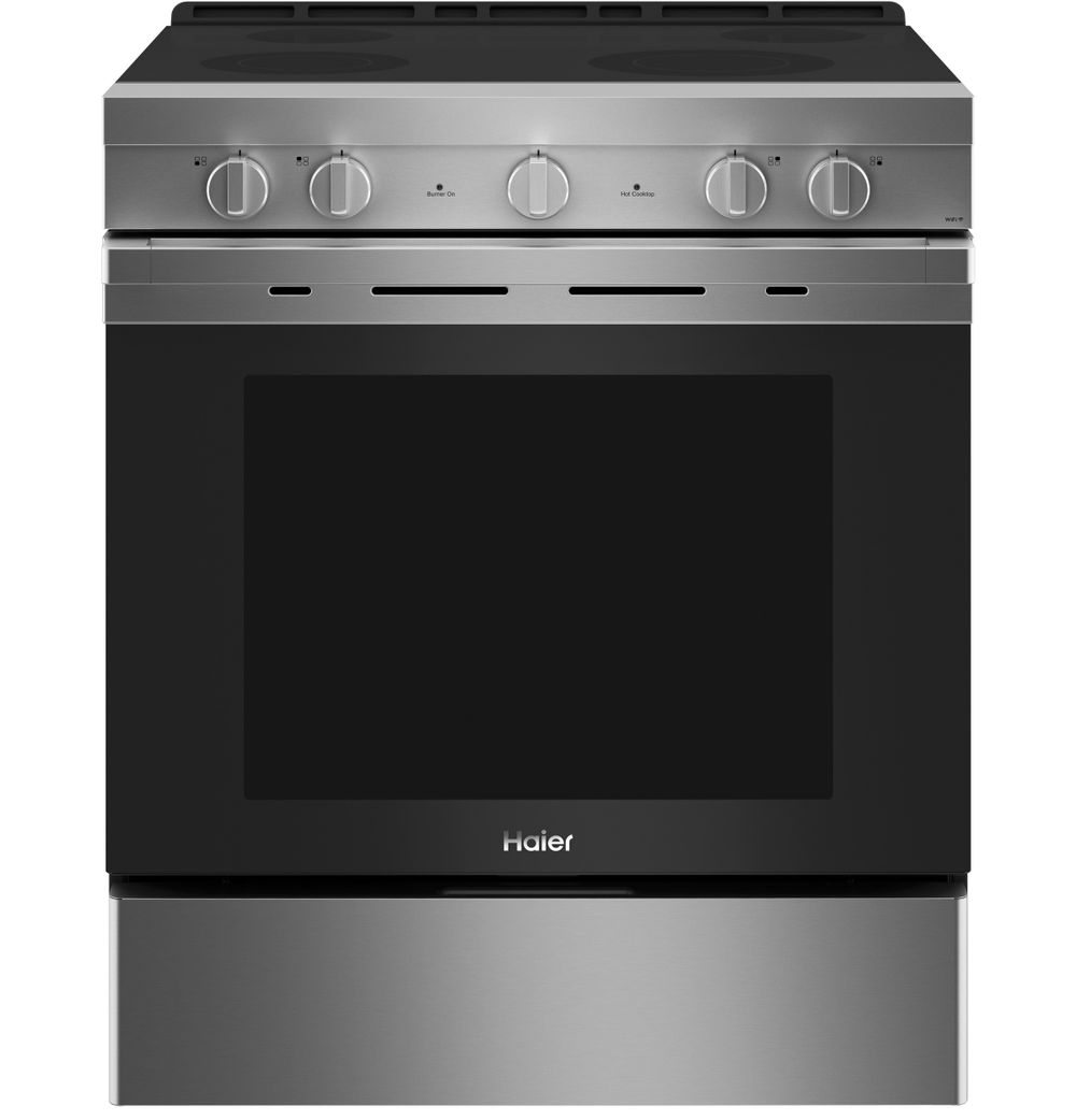 Shop 30" Smart Slide-In Electric Range with Convection from Haier on Openhaus