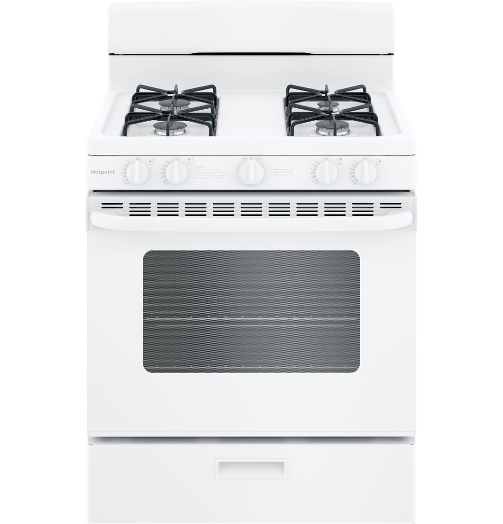 Shop Hotpoint® 30" Free-Standing Gas Range with Cordless Battery Ignition from Hotpoint on Openhaus