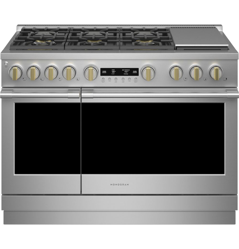 Shop Monogram 48" All Gas Professional Range with 6 Burners and Griddle (Natural Gas) from Monogram on Openhaus