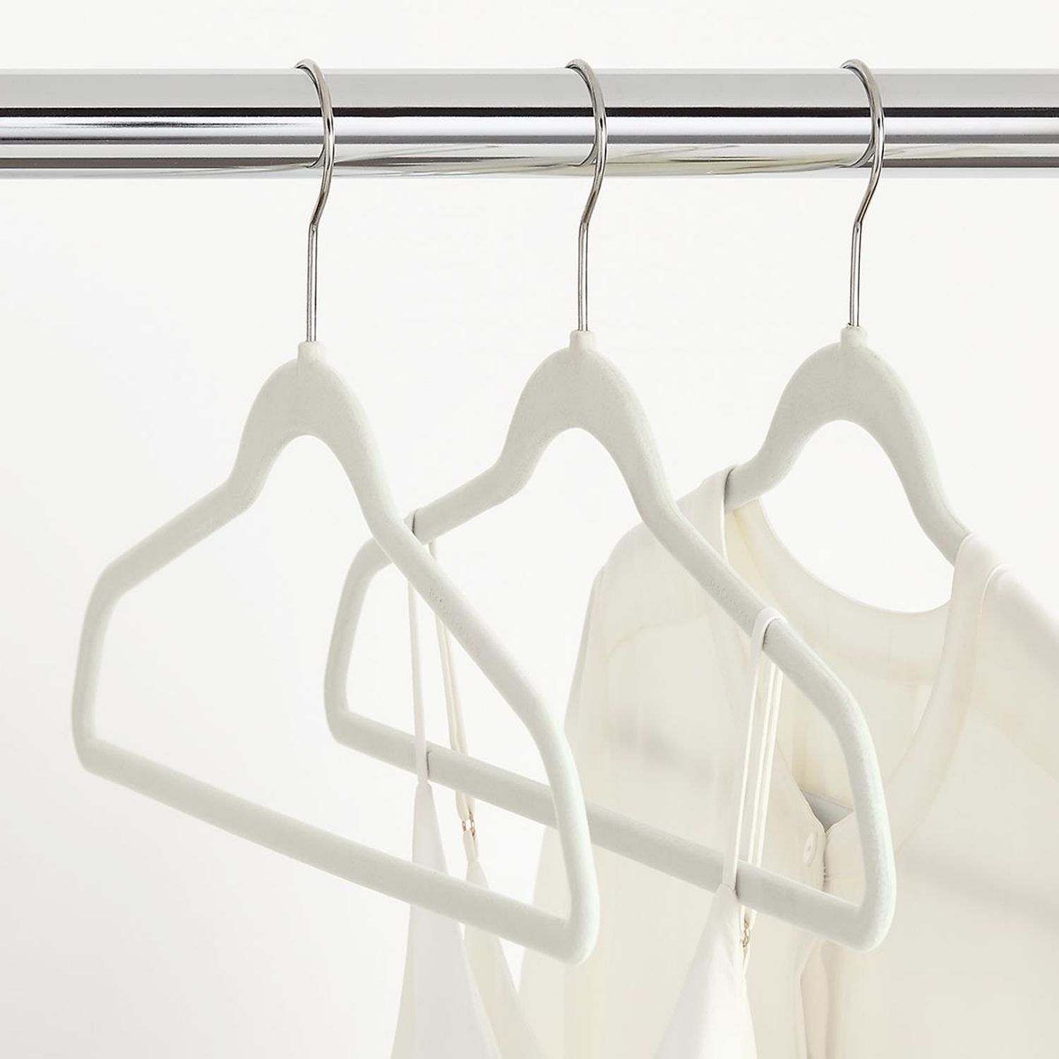 Shop Linen Premium Non-Slip Velvet Suit Hangers from The Container Store on Openhaus