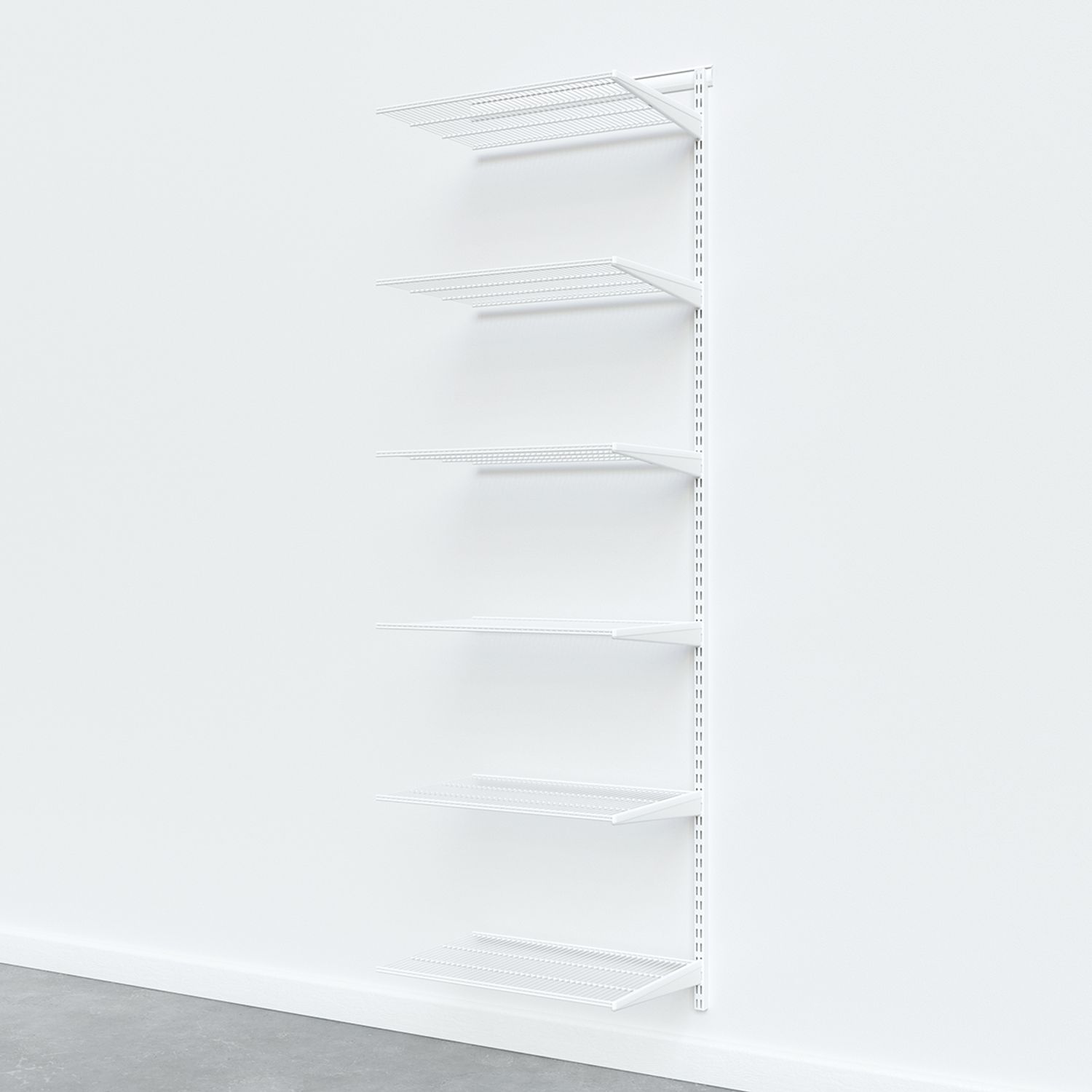 Shop Elfa Classic White 2’’ Basic Shelving Unit    from The Container Store on Openhaus