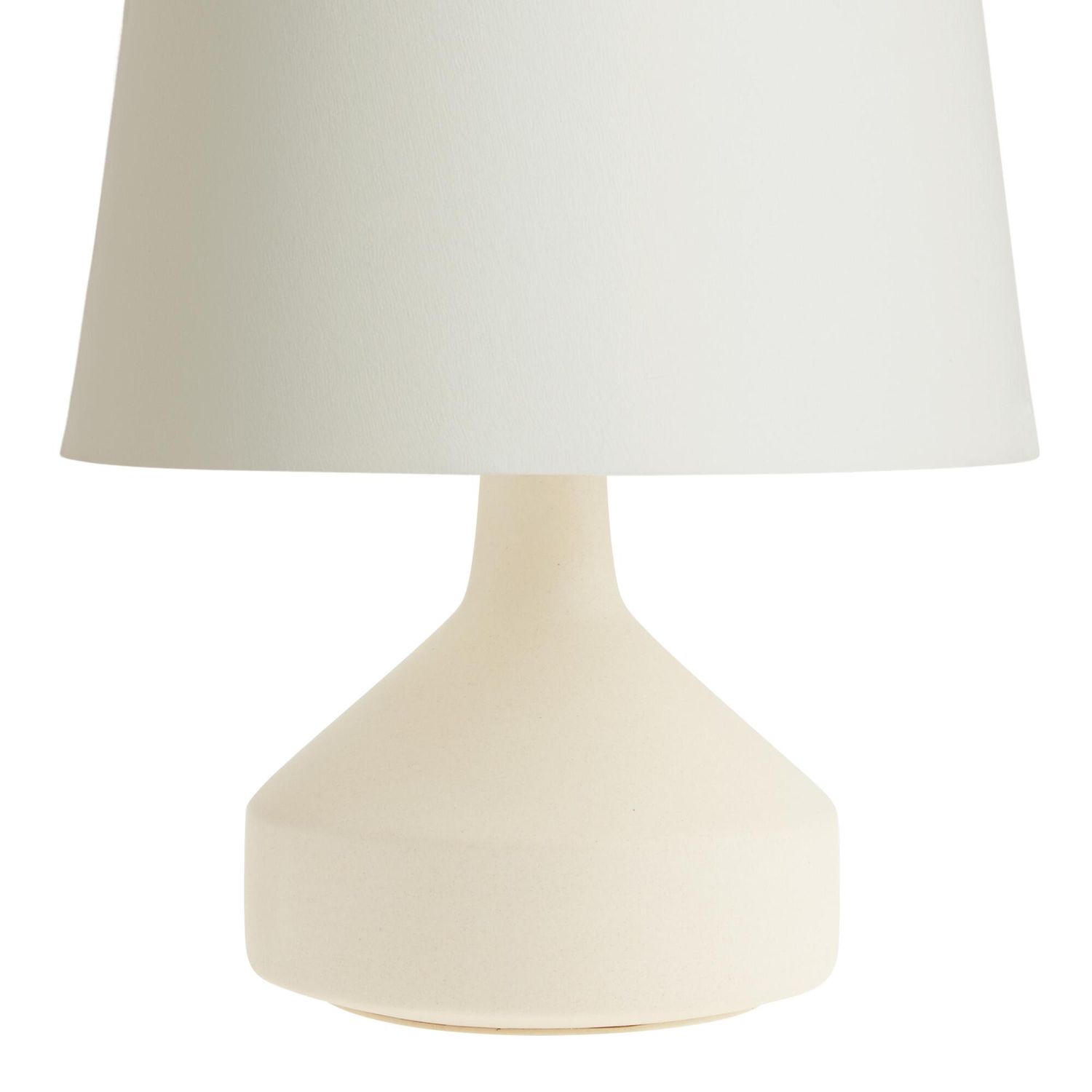 Shop White Ceramic Funnel Accent Lamp Base from World Market on Openhaus