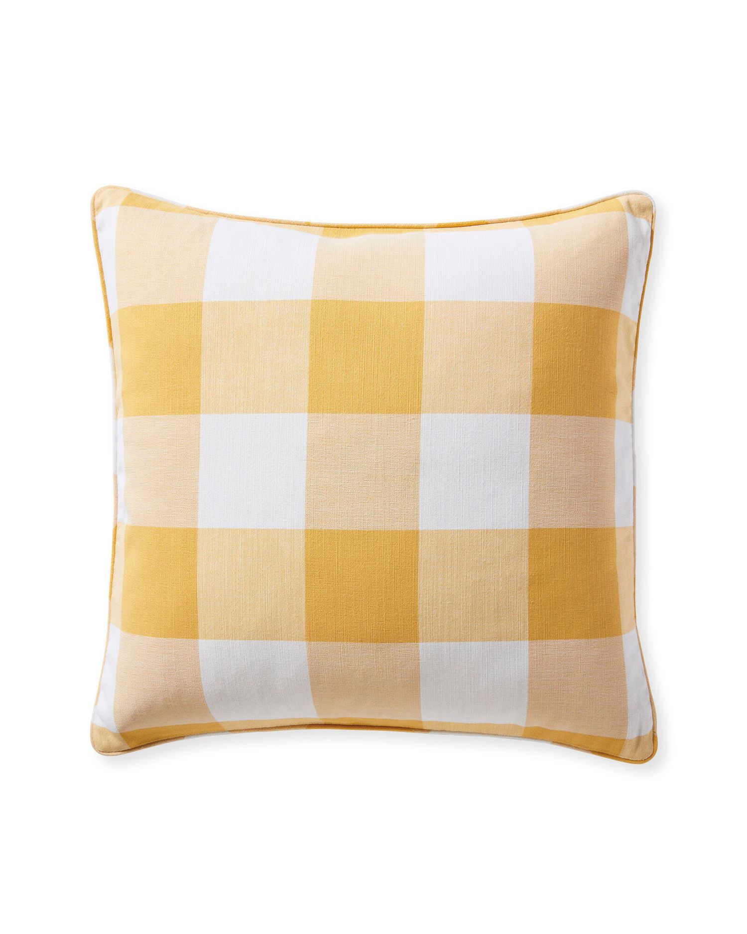 Shop Perennials Gingham Pillow Cover (sunflower)  from Serena & Lily on Openhaus