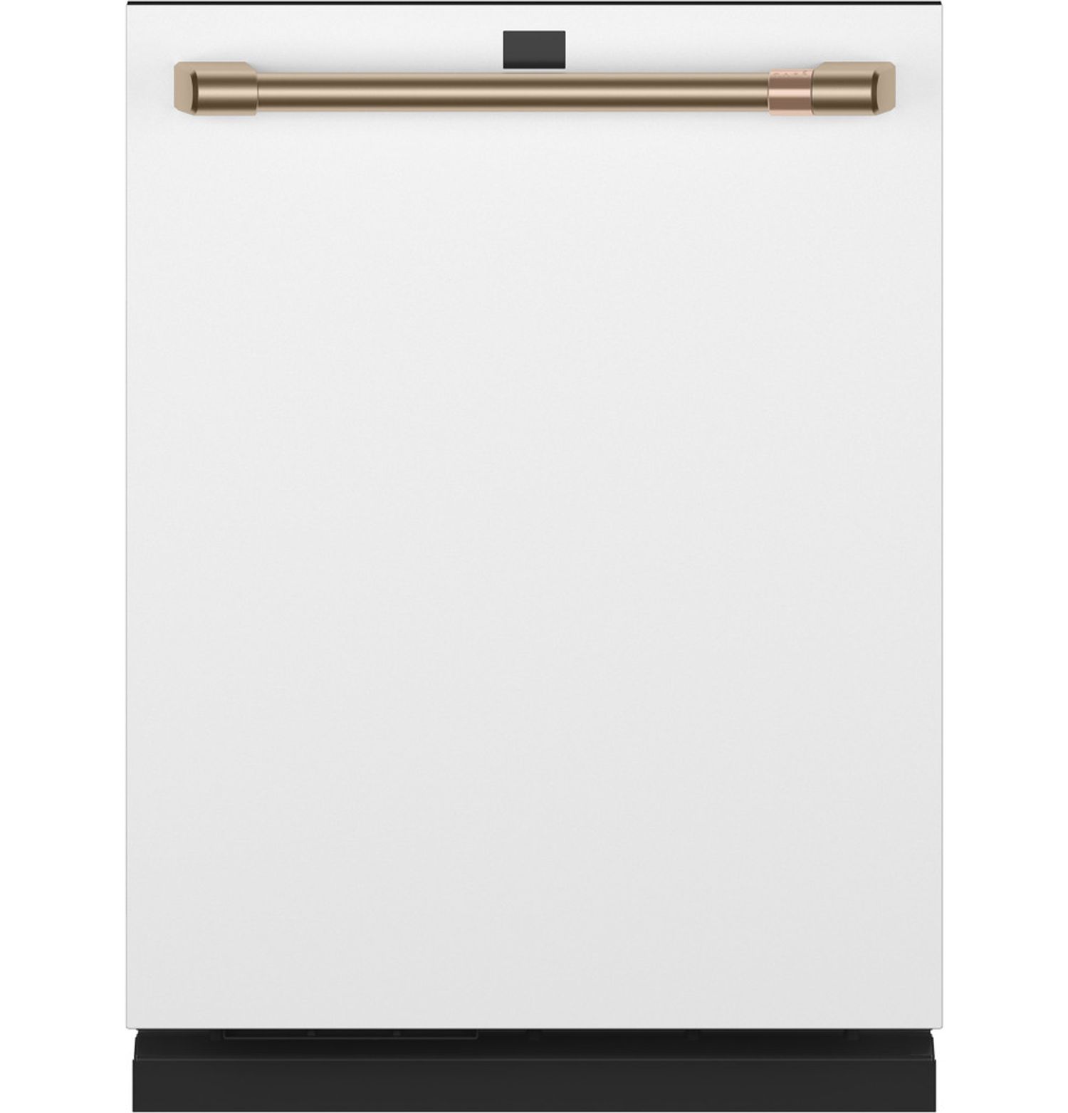 Shop Café Smart Stainless Steel Interior Dishwasher in Matte White with Brushed Bronze Hardware from Café on Openhaus