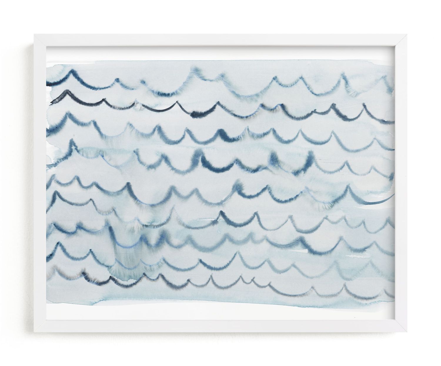 Shop Waves (11x14), Gilded Wood Frame from Minted on Openhaus