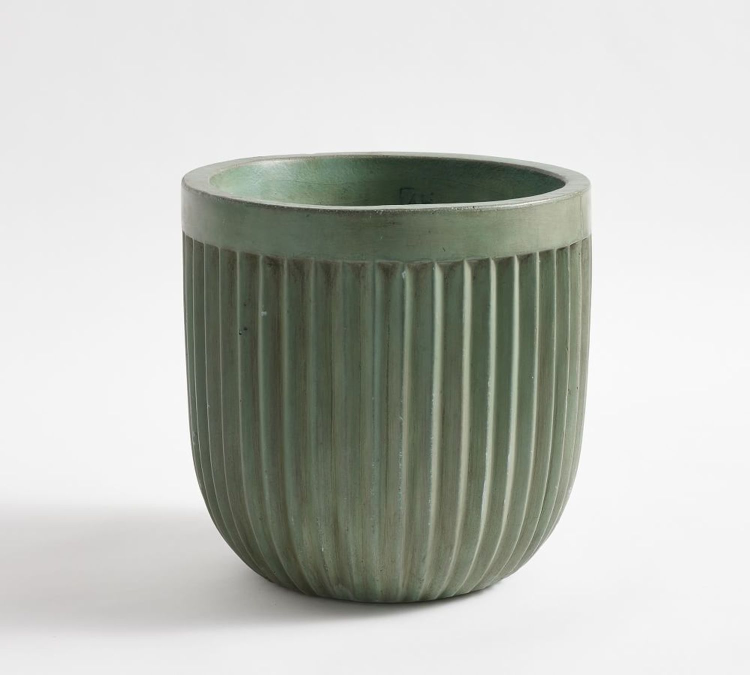 Shop Concrete Fluted Planters  from Pottery Barn on Openhaus