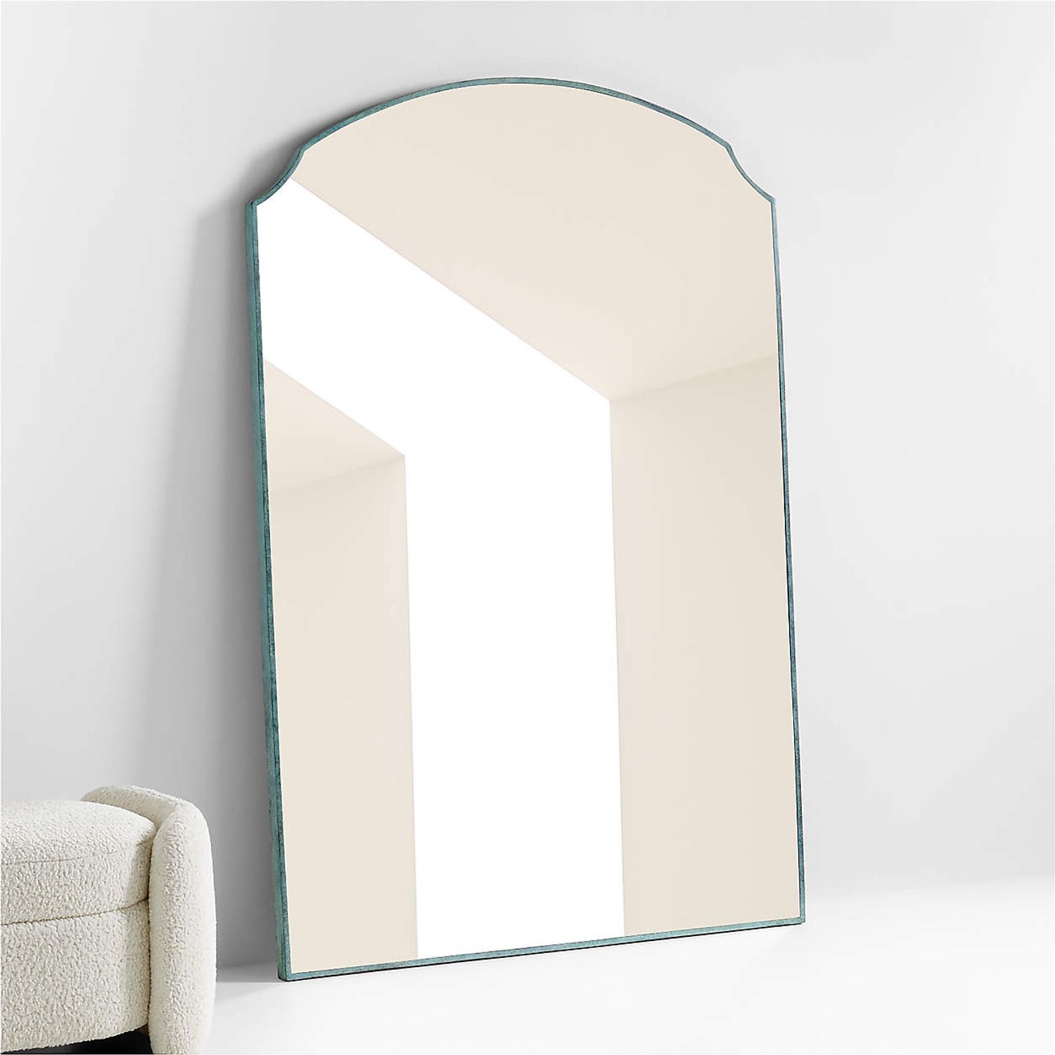 Shop Emmy Patina Copper Floor Mirror from Crate and Barrel on Openhaus